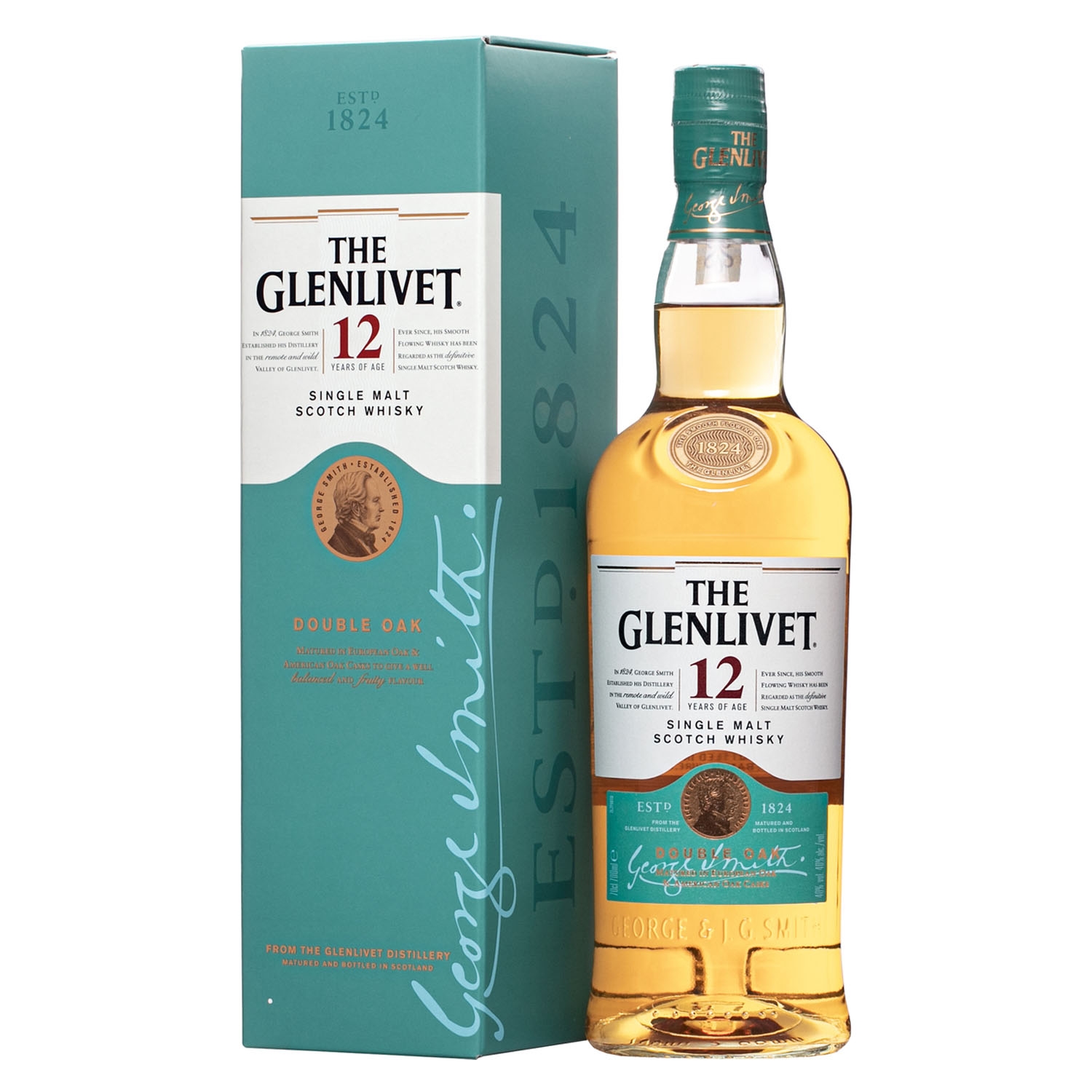 The Glenlivet, 12 ans Unhurried since 1824, 70cl
